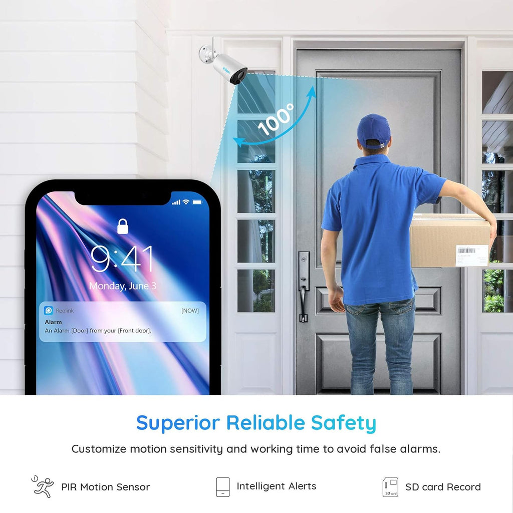 Wireless Outdoor Security Camera with Solar Panel B8774
