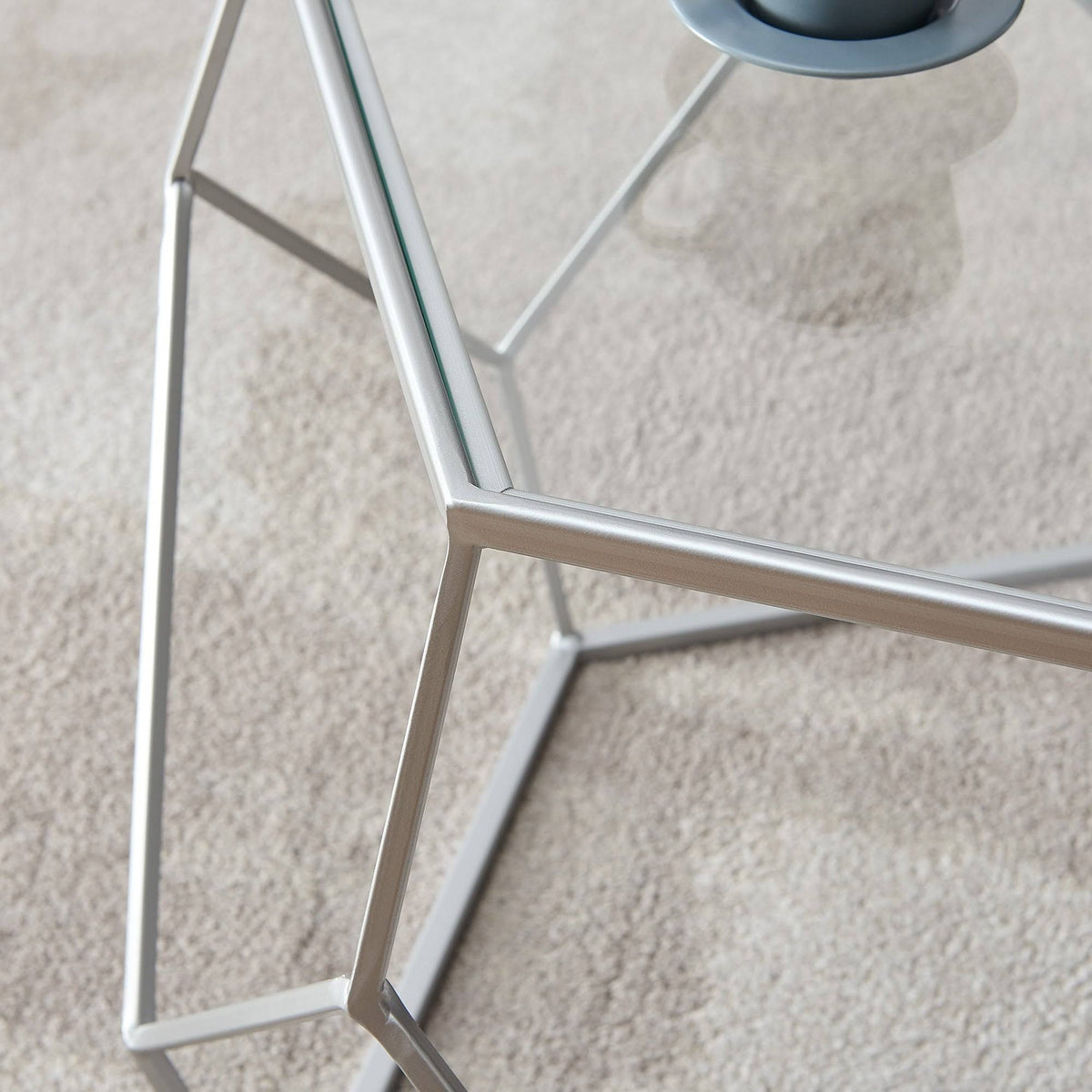 Gold Geometric Coffee Table H138