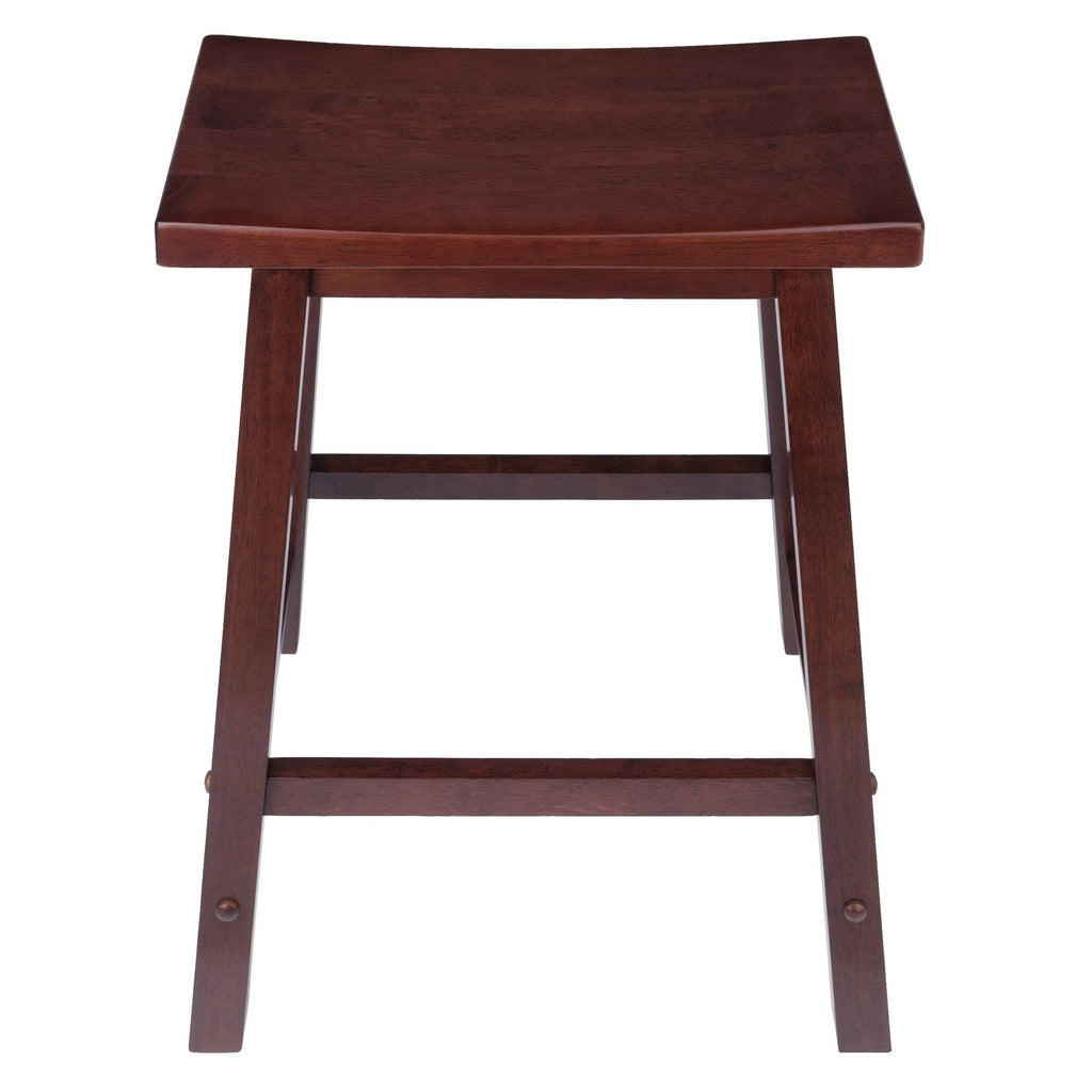 Antique Walnut Saddle Seat Bar Stool Z737