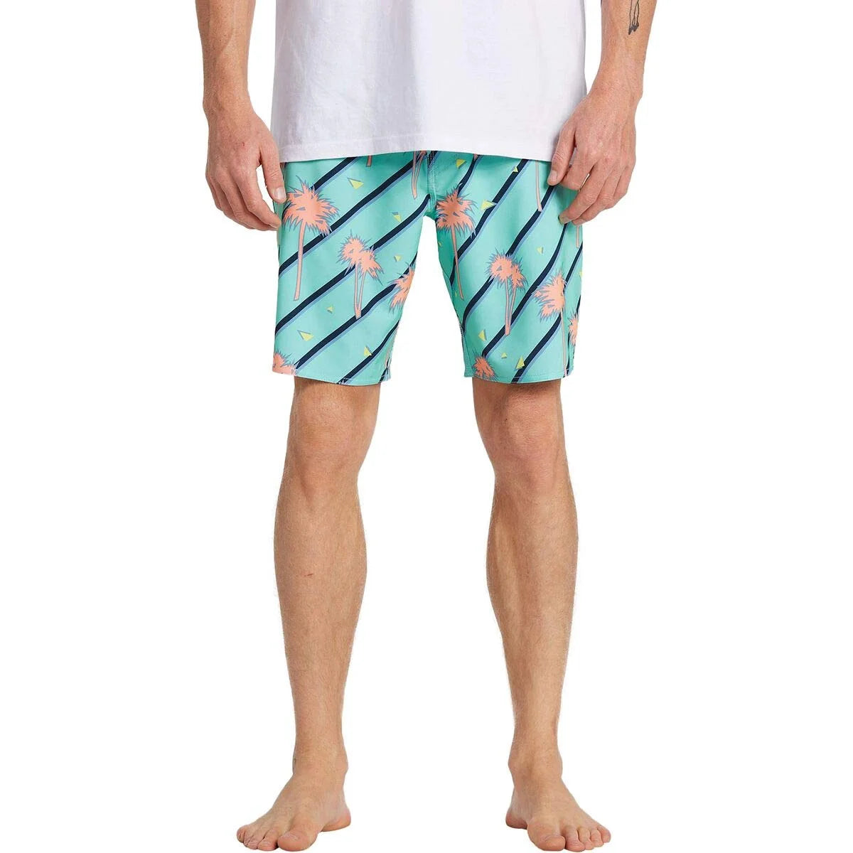Sea Green 19 Inch Outseam Boardshort A4197