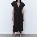 Pinstripe Midi Dress R175