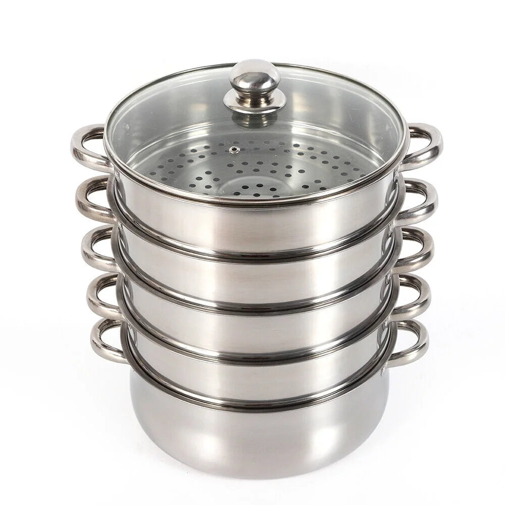 5-tier Stainless Steel Steamer with Lid V791
