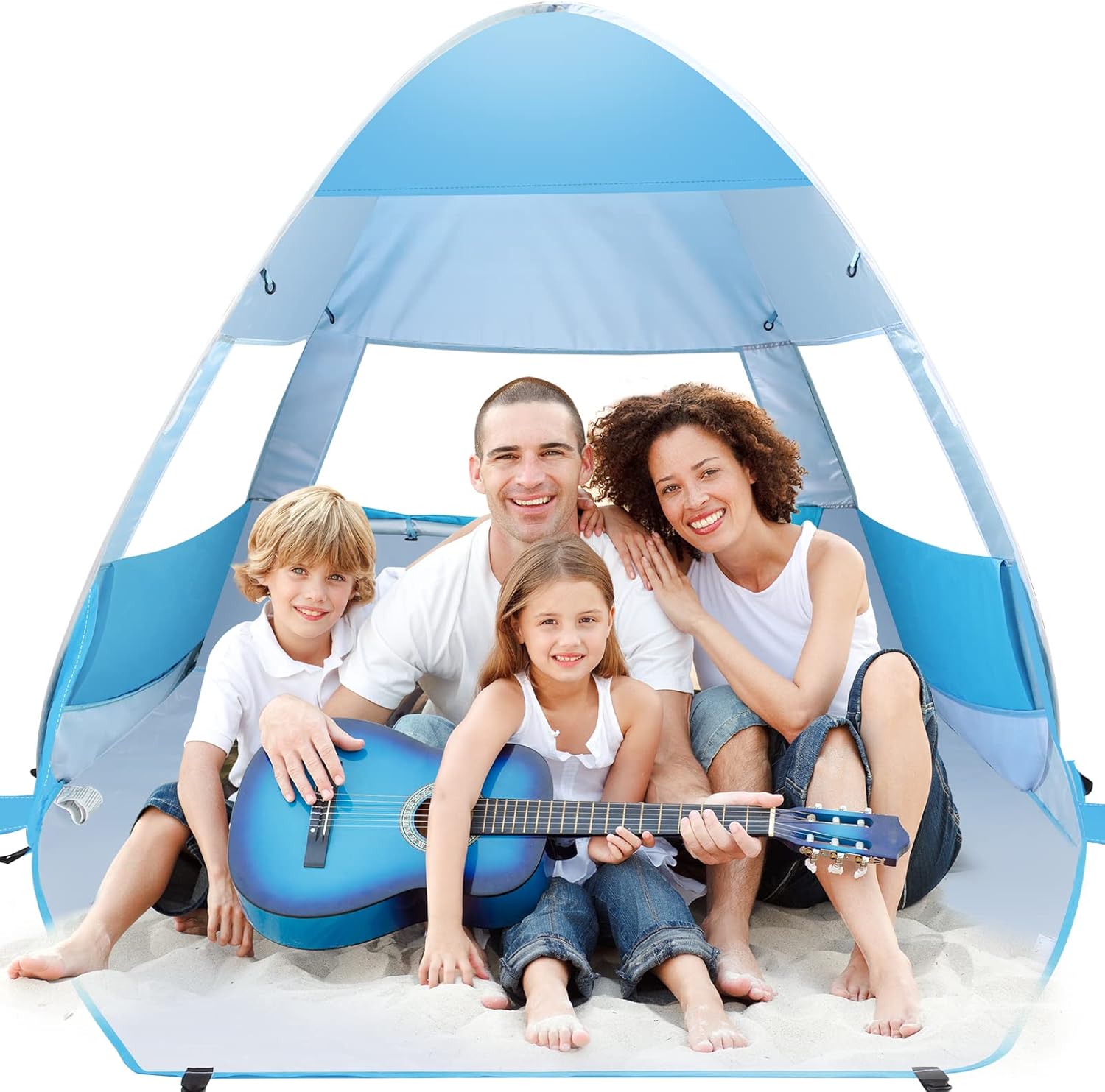 UPF 50+ Lightweight Beach Tent with Carry Bag O7734