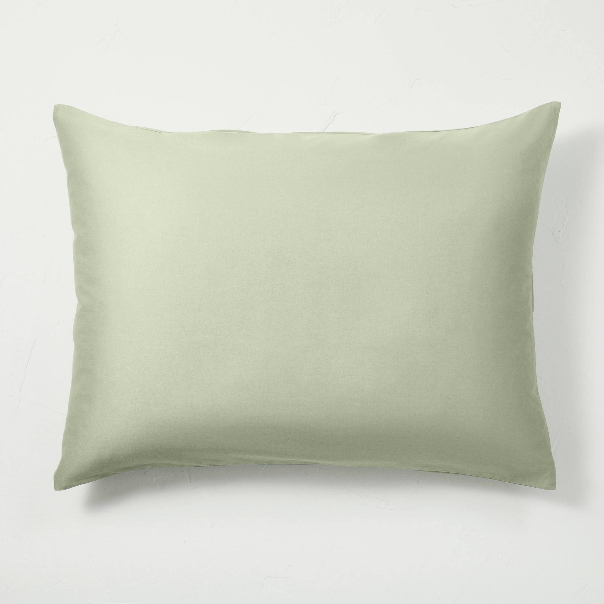 Sage Green Supima Washed Sateen Duvet & Sham Set I395