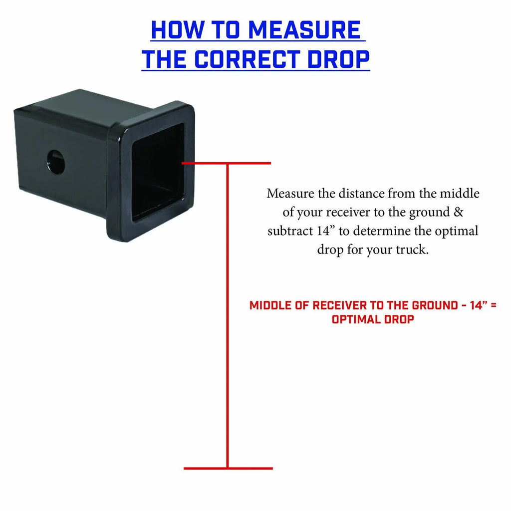 Adjustable 12.5" Drop Hitch with Dual-Ball for 2" Receiver W304