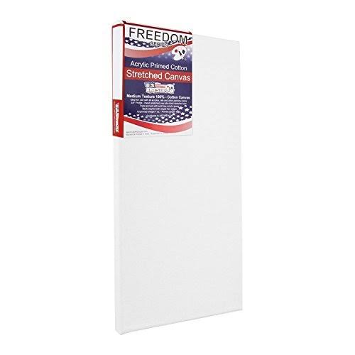 24 inch x 48 inch Stretched Canvas 12-Ounce Primed 6-Pack White Blank 3/4 inch Profile P314659