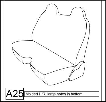 Gray Waterproof Bench Seat Covers I395