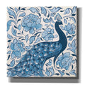Peacock Garden IV Giclee Canvas Wall Art, 26"x26" T990014