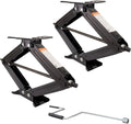 RV 24" Scissor Jack 5000 LB Capacity Heavy Duty Leveling Jack 2 Pack G44747
