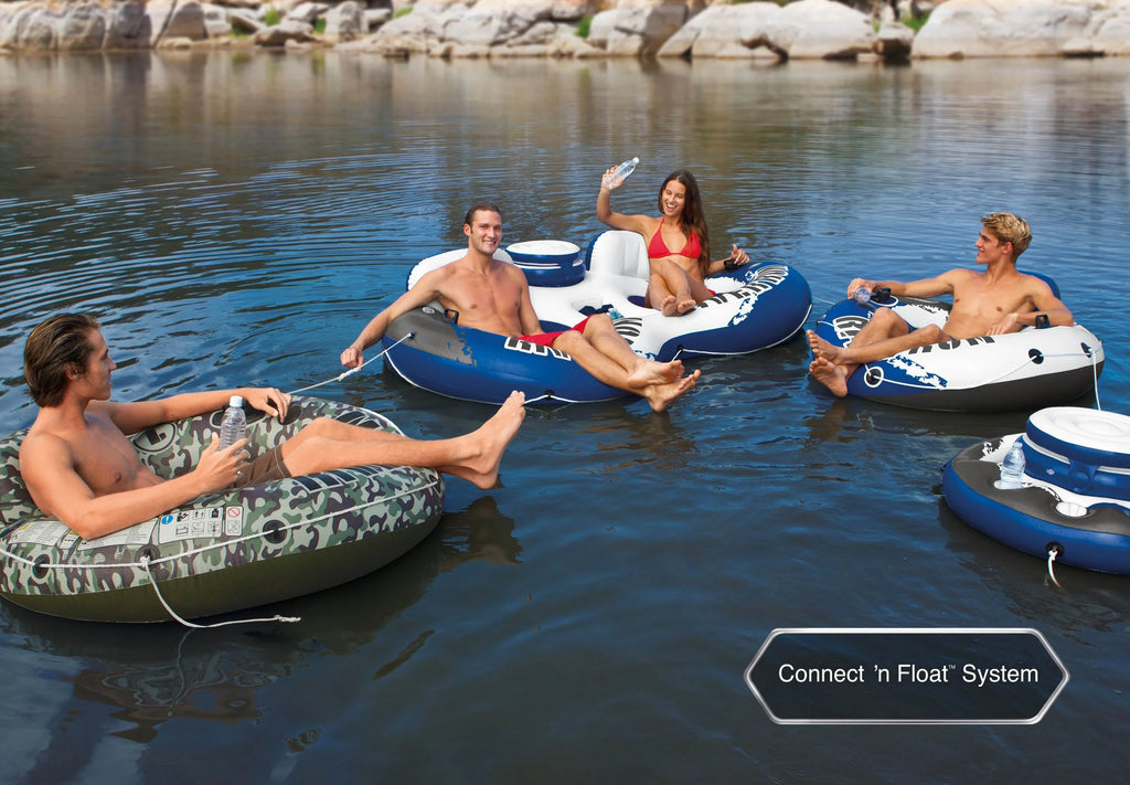 4-Person Floating Island Raft & 2-Person Pool Tube Float G789