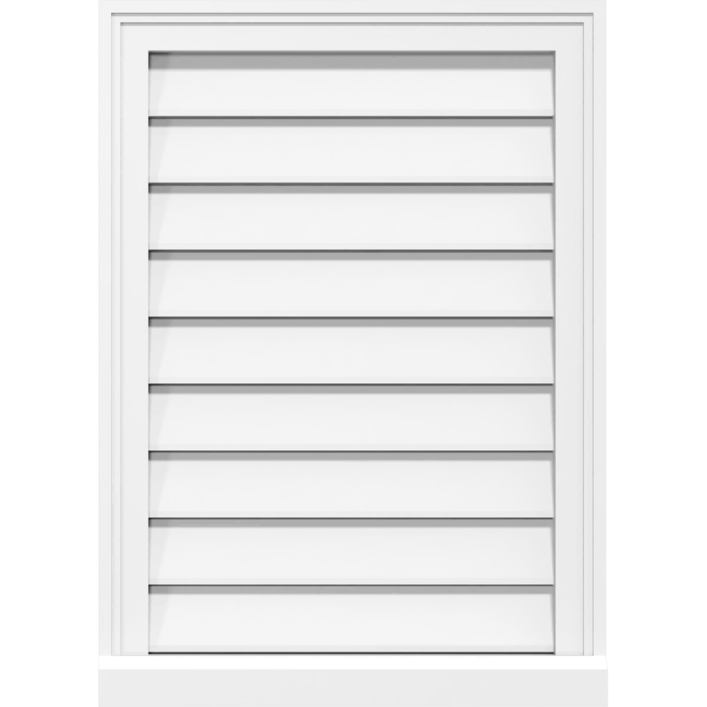 PVC Gable Vent with Brickmould S5170