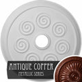 Spiral Ceiling Medallion, Hand-Painted Rubbed Bronze O78377