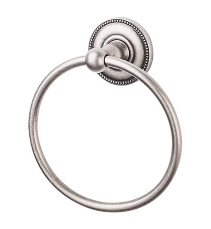 Polished Chrome Beaded Backplate Bath Ring U57922