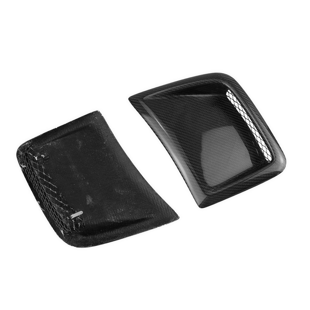 Black Carbon Fiber Hood Bonnet Vent Scoop P16966