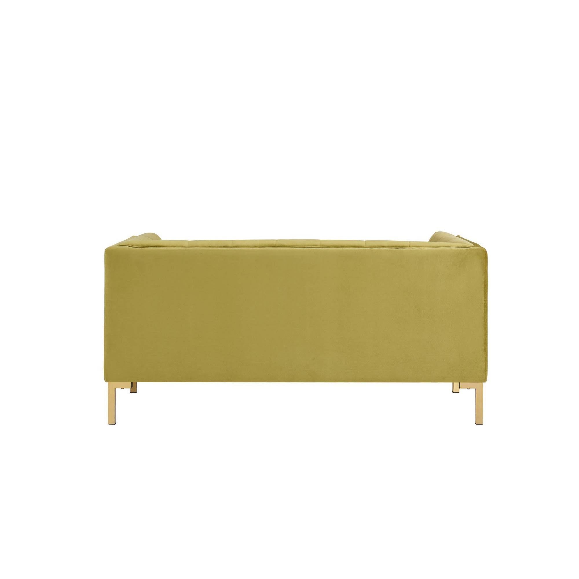 Olive Green Love Seat P8546