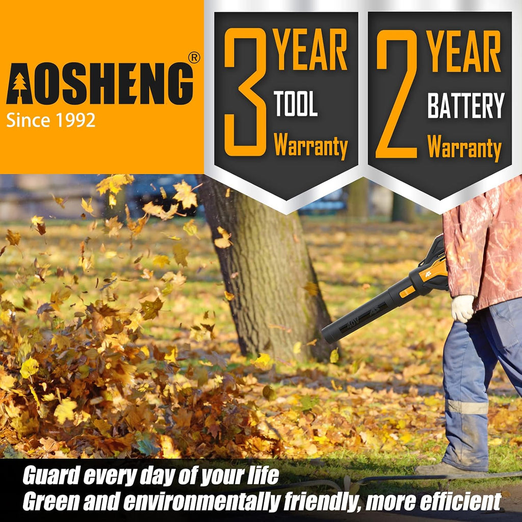 40V Cordless Leaf Blower with 2.5 Ah Battery & Charger, 530CFM P390