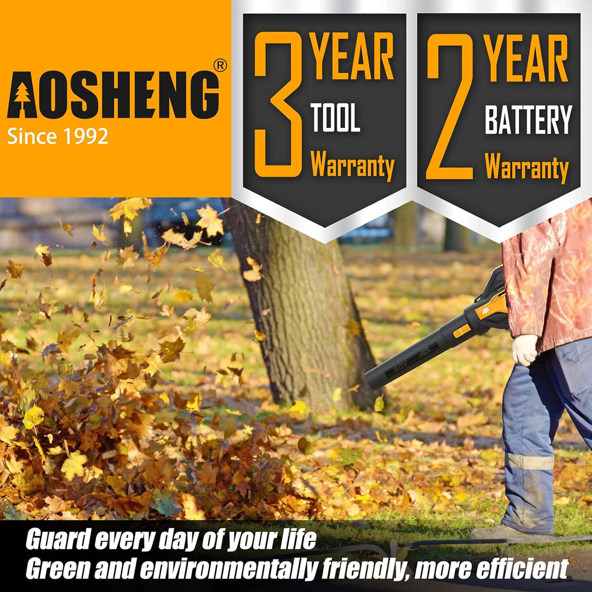 40V Cordless Leaf Blower with 2.5 Ah Battery & Charger, 530CFM P390
