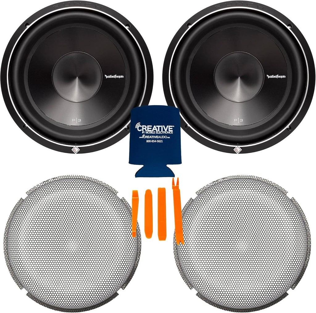 12" Dual 2-Ohm Subwoofers with Stamped Grille Insert H676