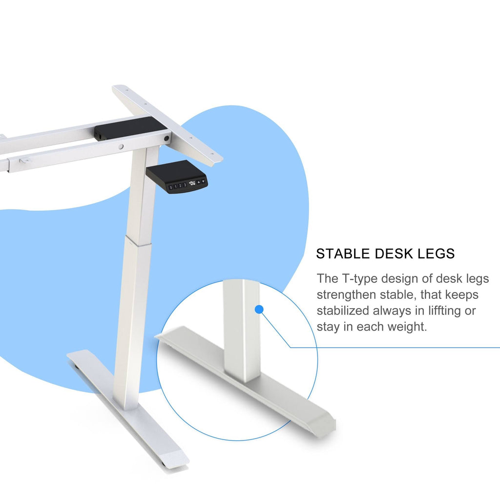 L-Shaped Electric Height Adjustable Standing Desk P59927