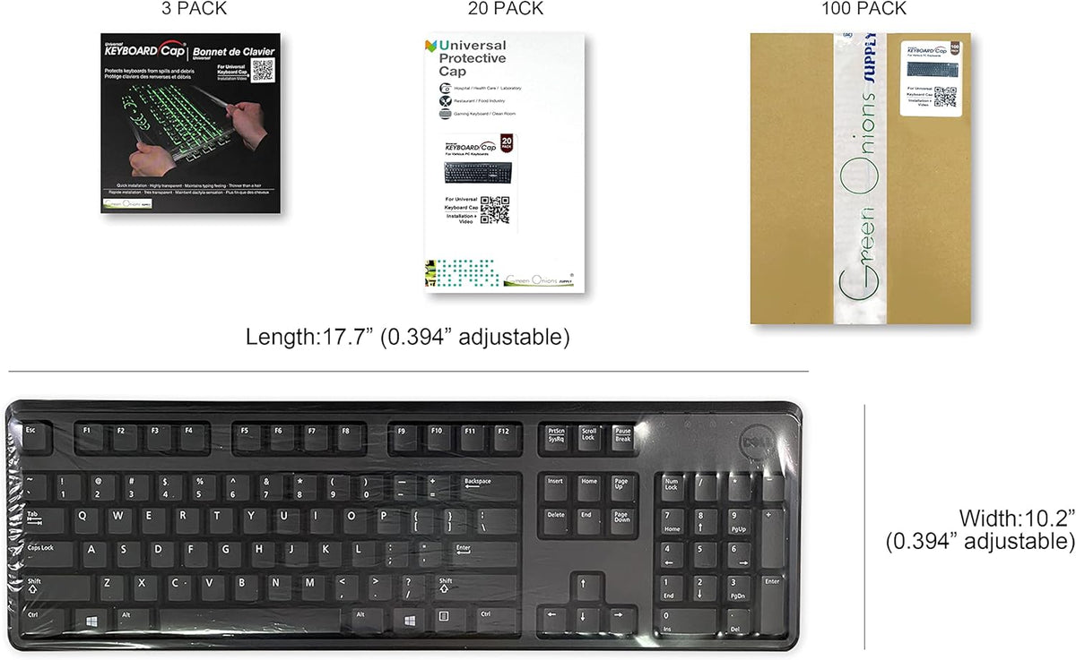 20 Pack Waterproof Anti-Dust Keyboard Cap Cover E755
