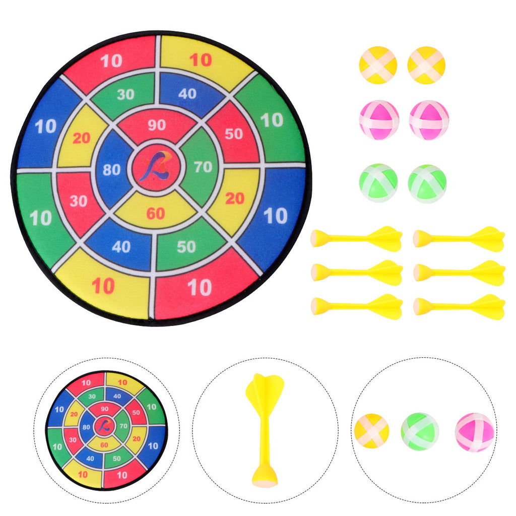 1 Set Sticky Ball Shooting Toy Party Game Supplies (30cm, 6pcs Sticky Ball and 6pcs Darts) A602993