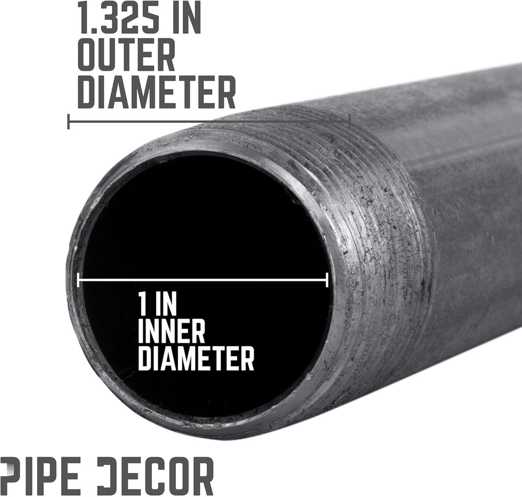 Industrial Steel Grey Cast Iron Pipe Connector, Pack of 2 I7683