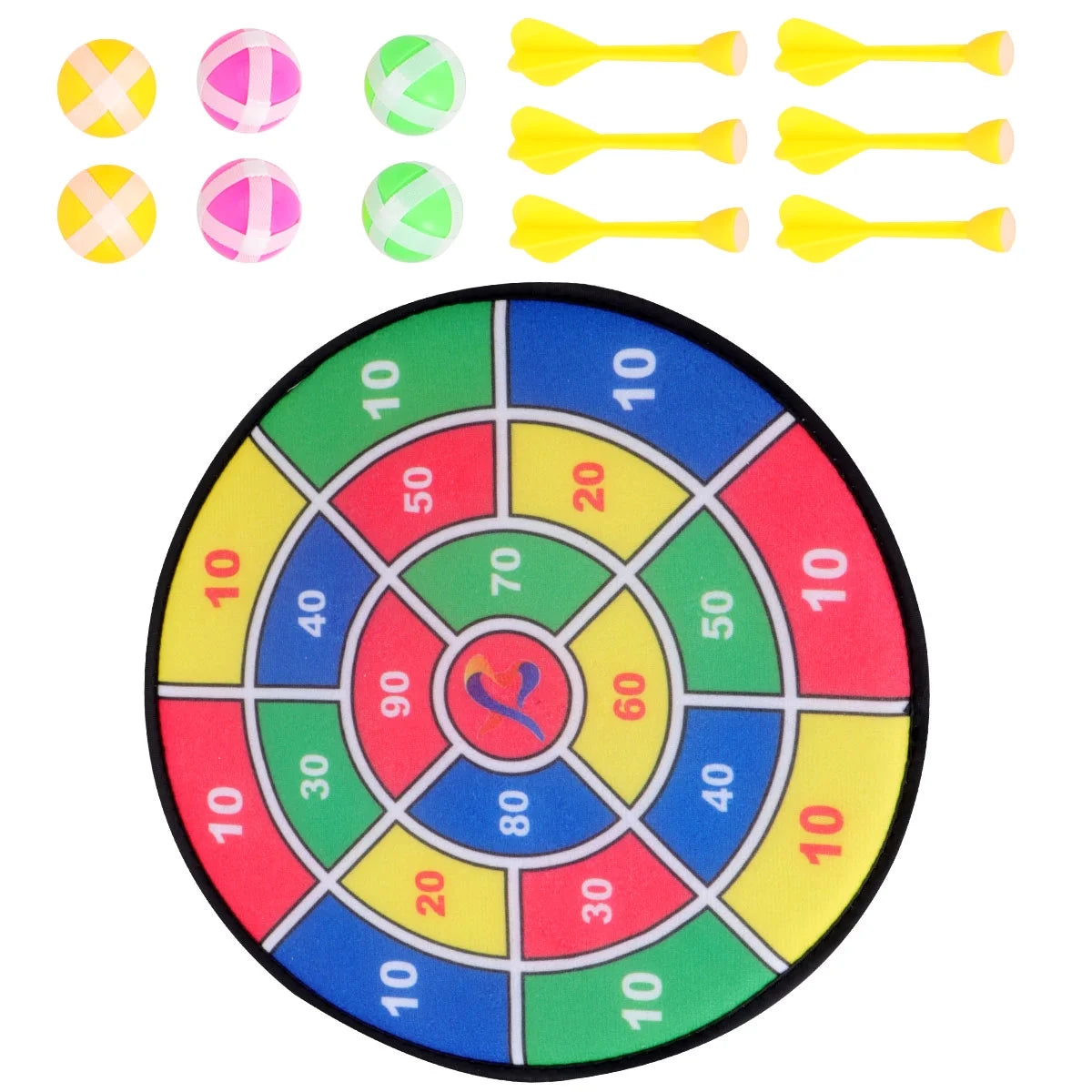 1 Set Sticky Ball Shooting Toy Party Game Supplies (30cm, 6pcs Sticky Ball and 6pcs Darts) A602993