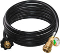 12 FT Propane Extension Hose with Gauge Leak Detector, Acme to Male POL Fittings, Pack of 2 M74219