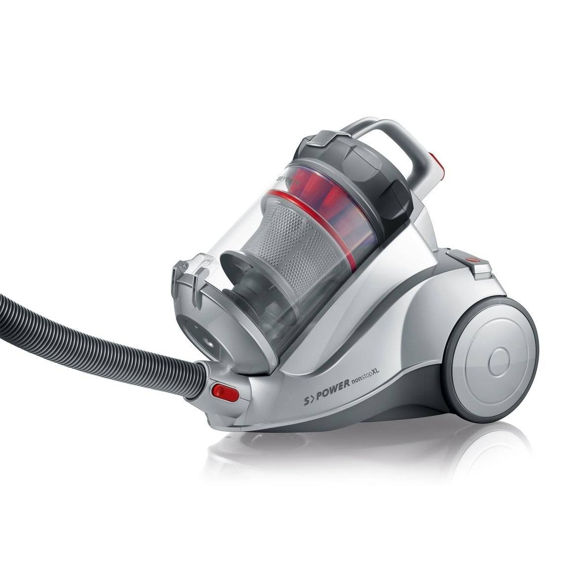 Bagless Canister Vacuum Cleaner, Corded, Polar Silver L853002