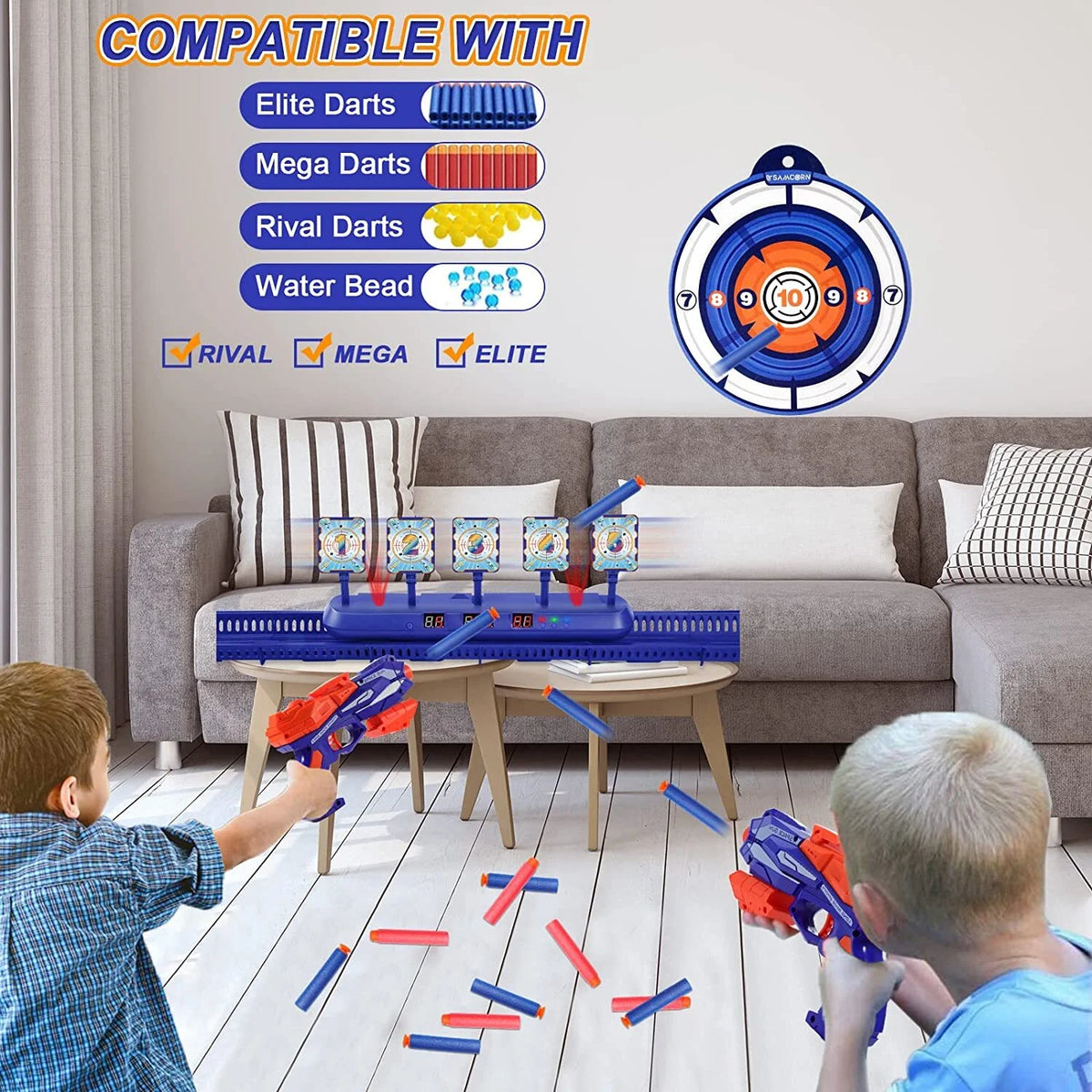 Electronic Shooting Targets with Auto-Reset T7332