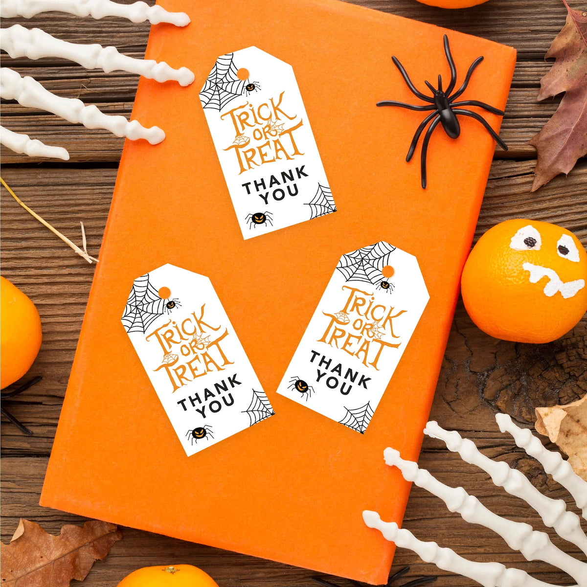 100-Pk Halloween Gift Tags With String Z2533