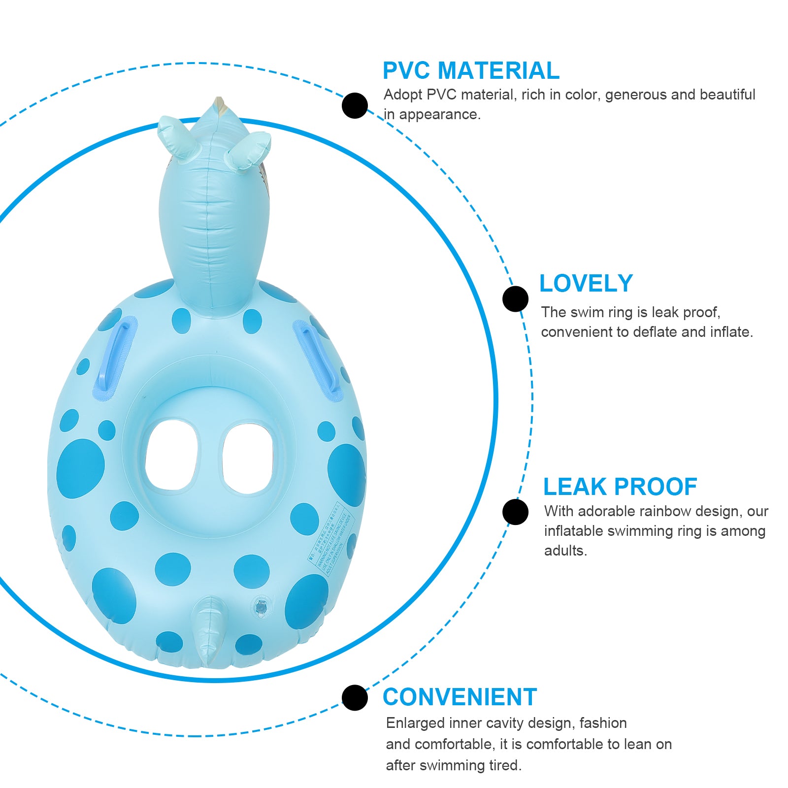 1 Pc Baby Seat Swim Ring Pool Toys E613