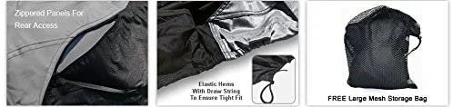 Gray/Black All Weather Jet Ski Covers with Trailer Straps and Storage Bag A28638
