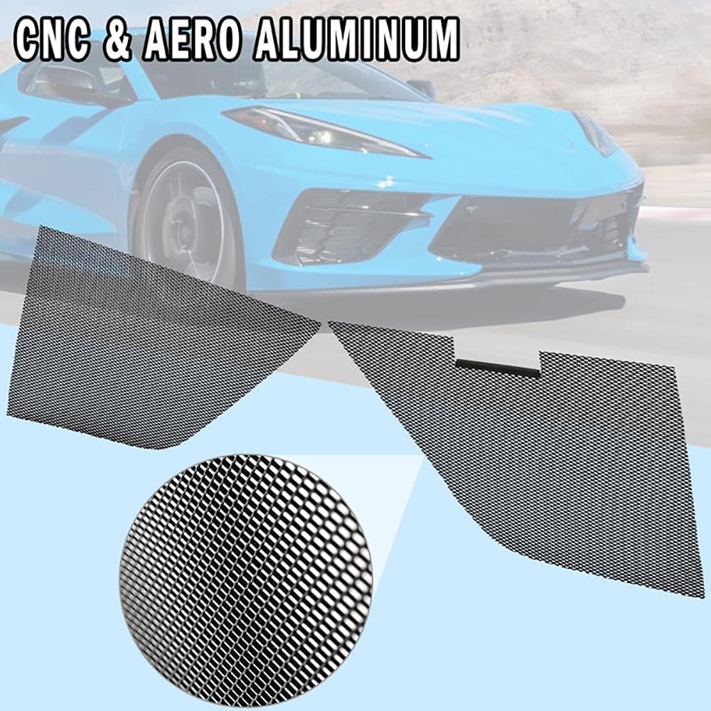 2Pcs Aluminum Car Grille Mesh Set for Corvette C8 2020-2022 C57929