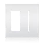 2 Gang Satin Brass Faceplate E5698