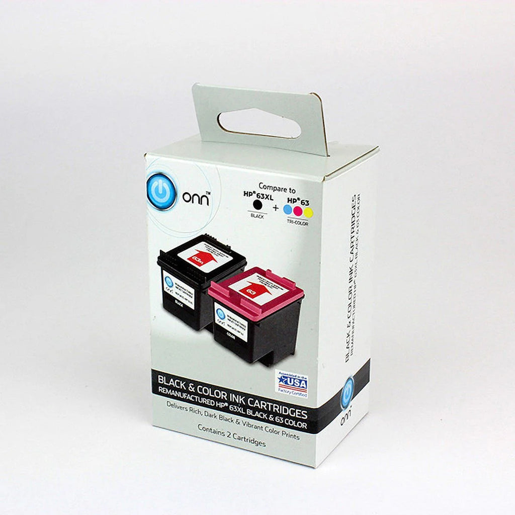 Remanufactured HP 63XL Black/63 Color Ink Cartridge T39650