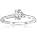 1/3 Marquise Diamond Engagement Ring 10k White Gold D496154
