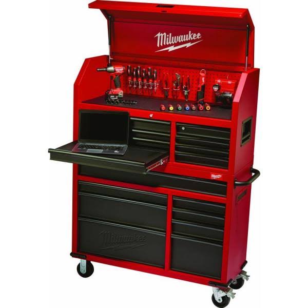 Red 8 Drawer Rolling Steel Storage Cabinet K231681