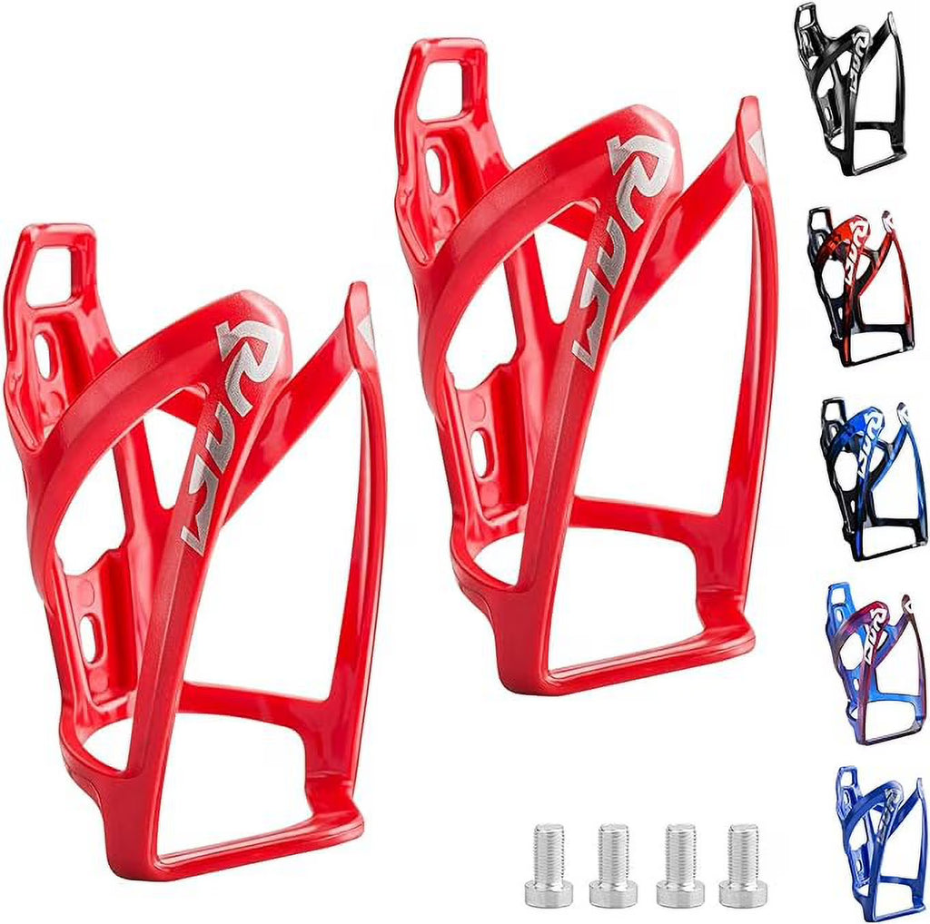 Red 2 Pack Ultralight Plastic Bike Water Bottle Cage B31316