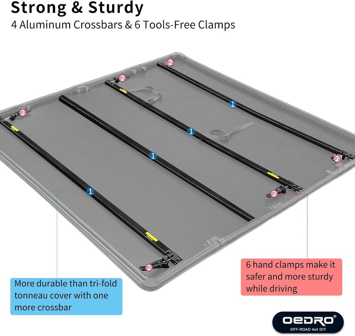 Soft Quad Fold Tonneau Cover Truck Bed Cover D7884