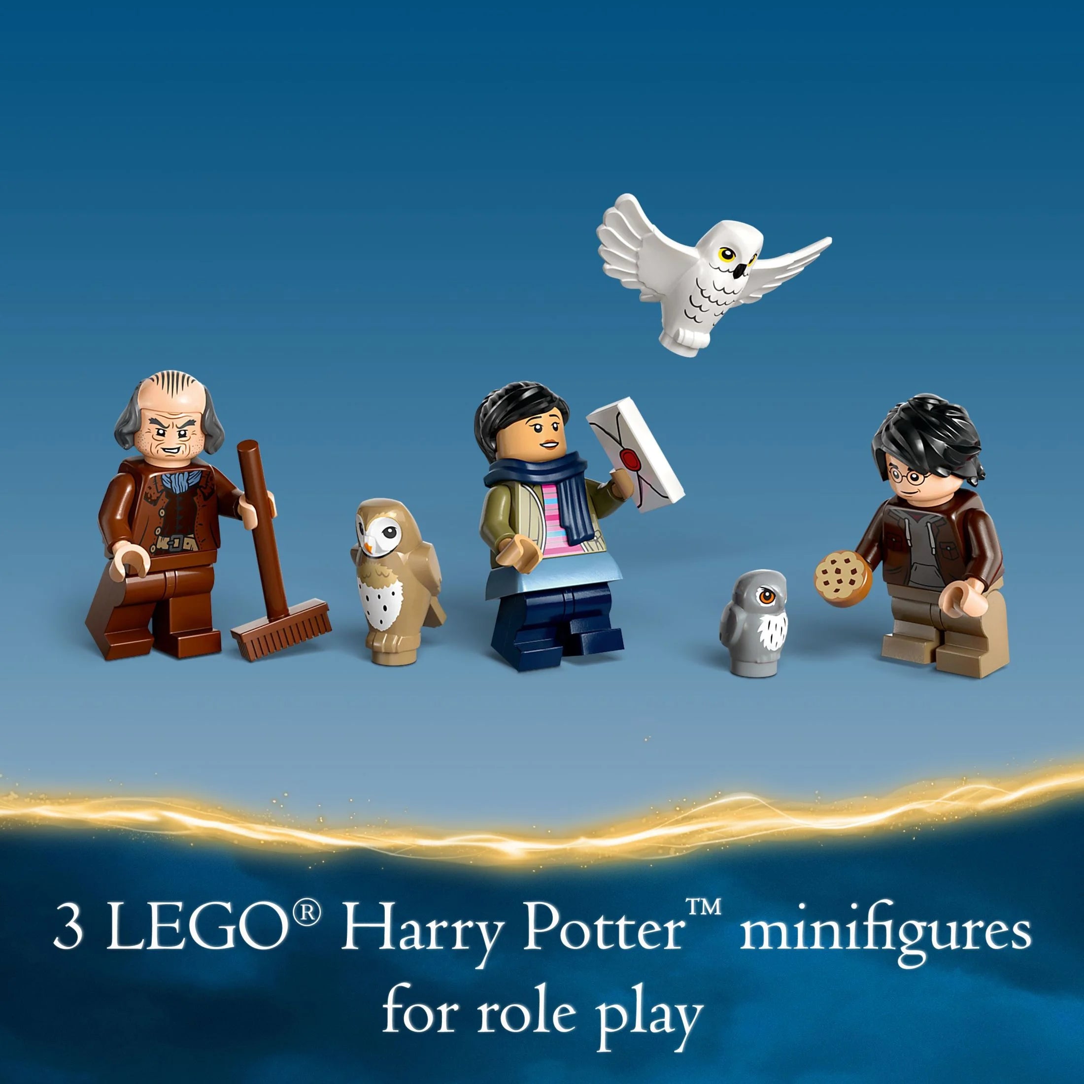 LEGO Harry Potter Hogwarts Castle Owlery Toy Playset with 3 Characters I87556