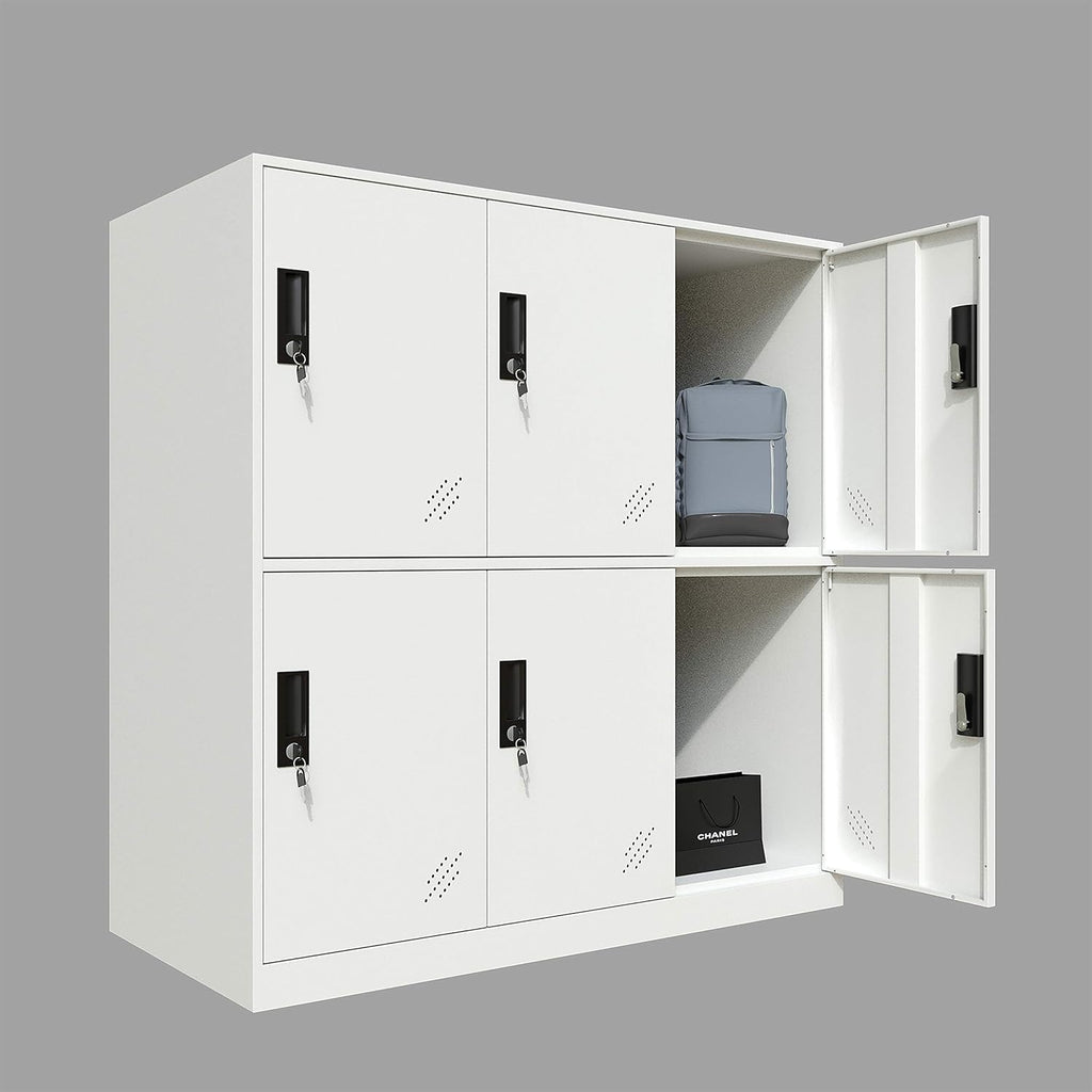 Blue Metal Storage Locker Cabinet with Keys H630