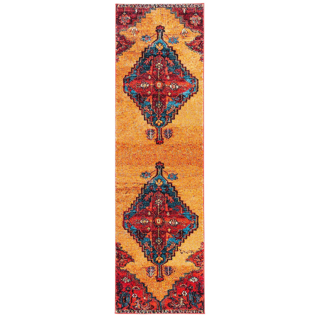 Red / Blue Vintage Rug S6615