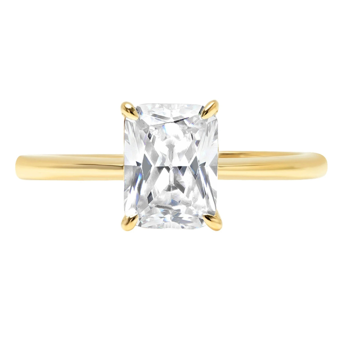 18K Yellow Gold Solitaire Engagement Ring O6399