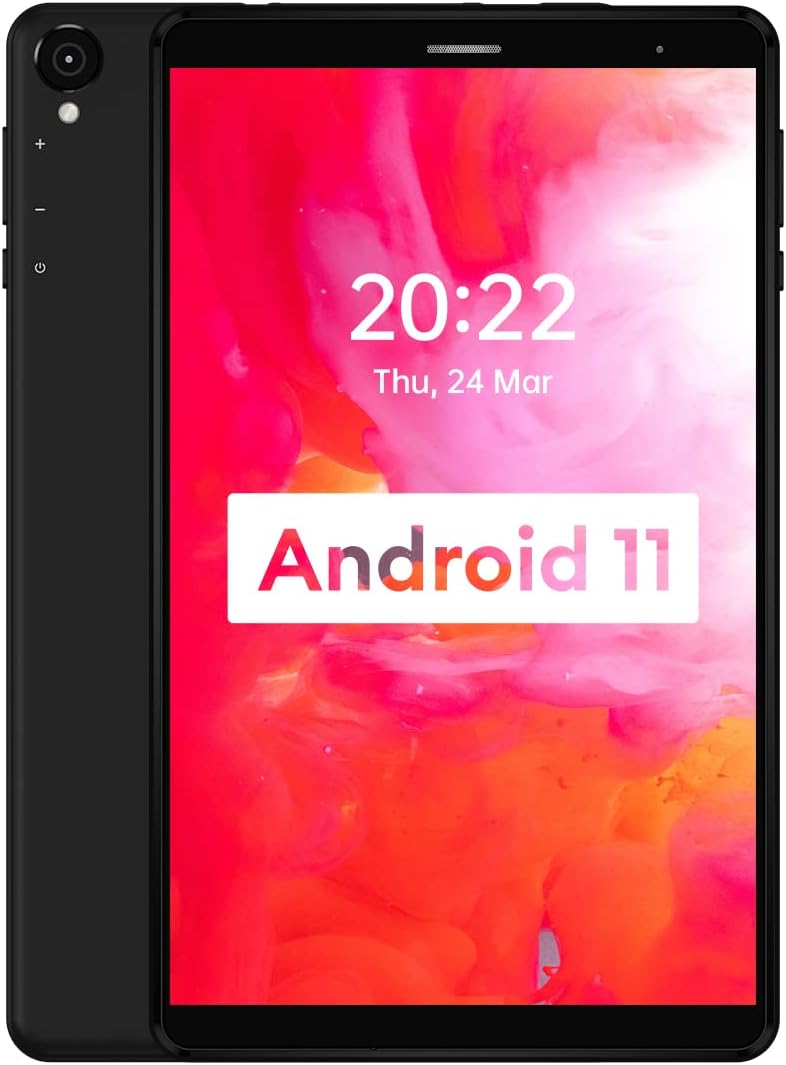 8 inch Android 11 Tablet, 3GB RAM 64GB ROM, 800 * 1280 HD Display P8169