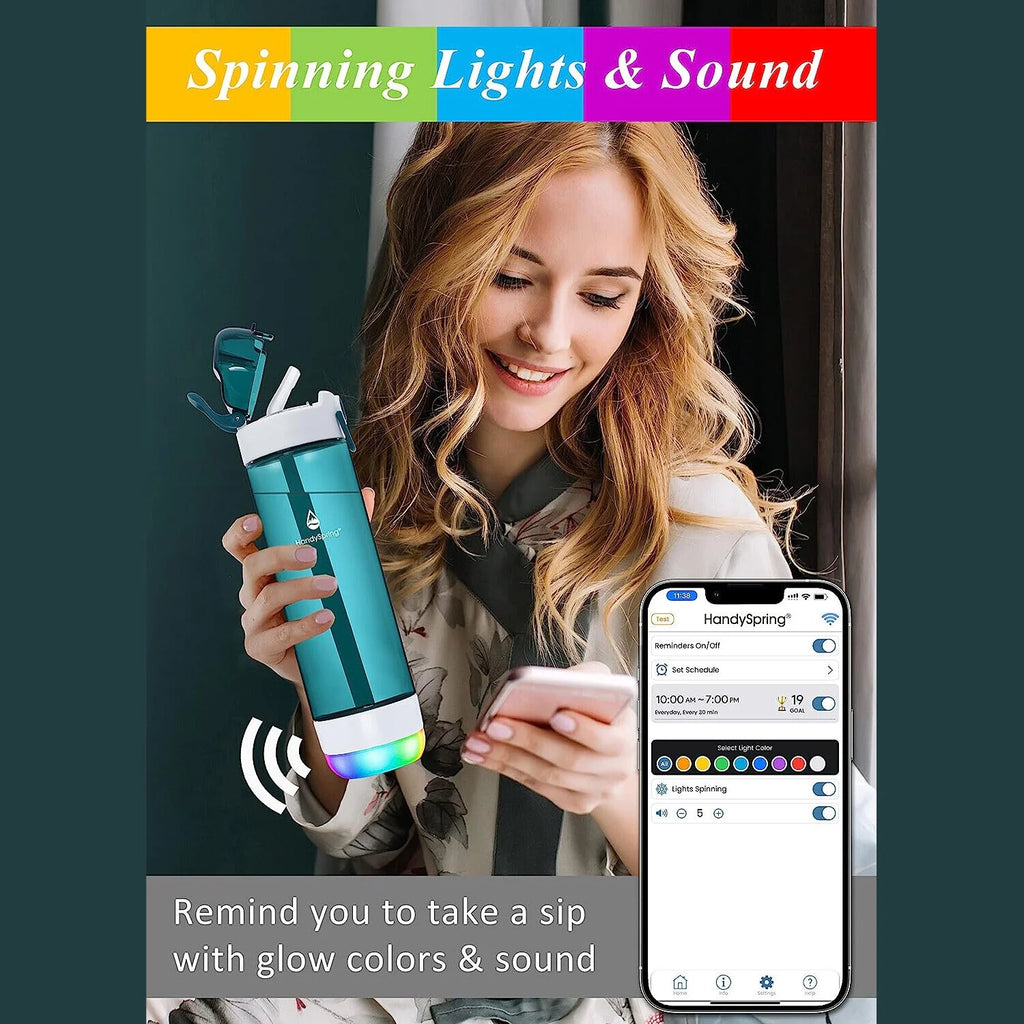 26 oz Smart Water Bottle with Straw H556