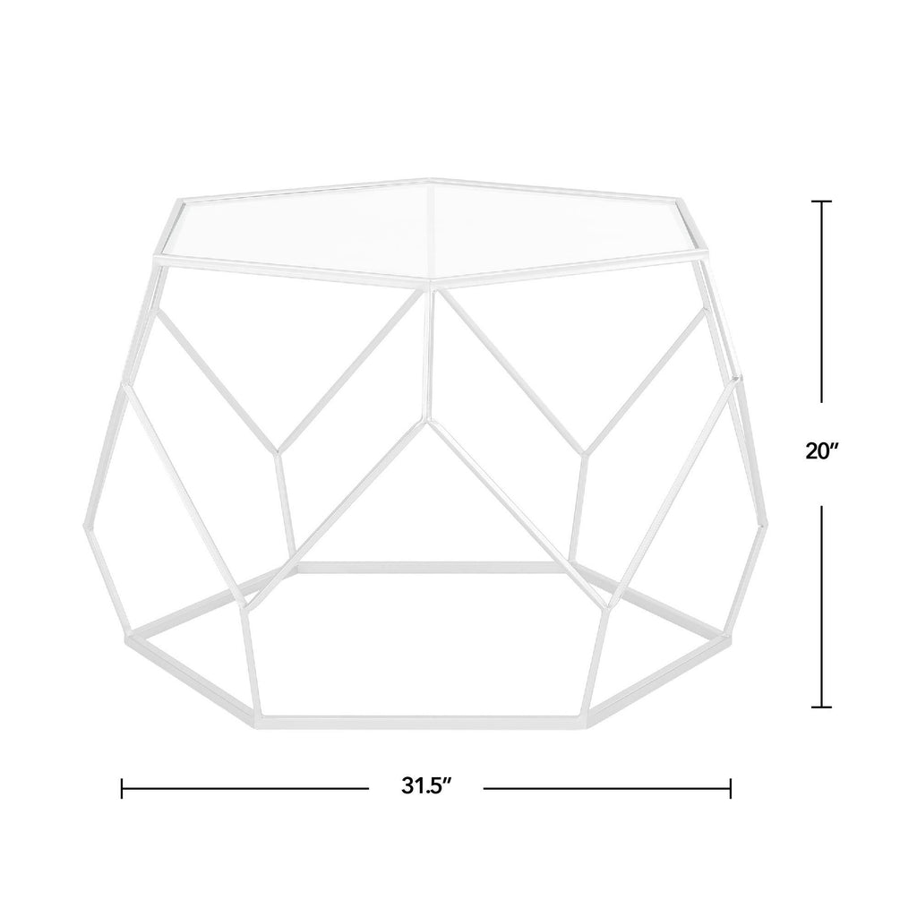 Gold Geometric Coffee Table H138