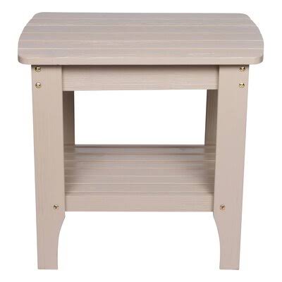 Gray Stone Wooden Side Table B32767