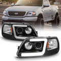 Chrome LED Projector Headlights for Ford F150 D17733