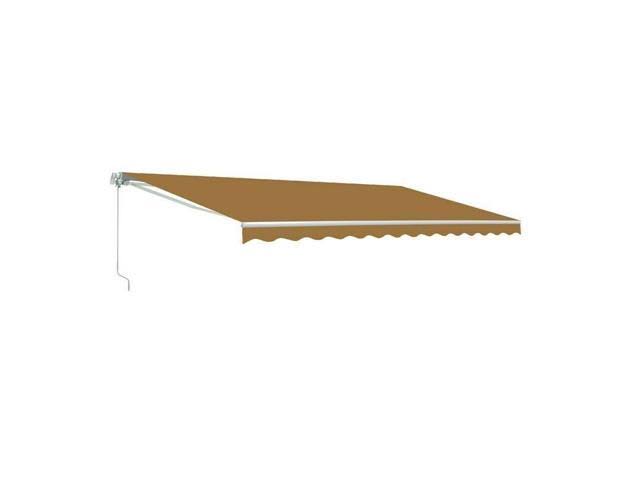 Sand Color Retractable Patio Awning 13 x 10 ft Canopy K85512